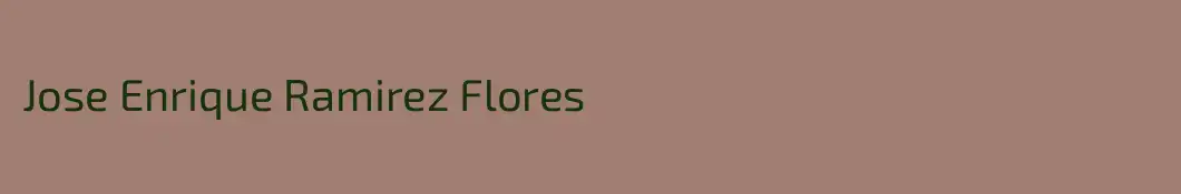 Jose Enrique Ramirez Flores